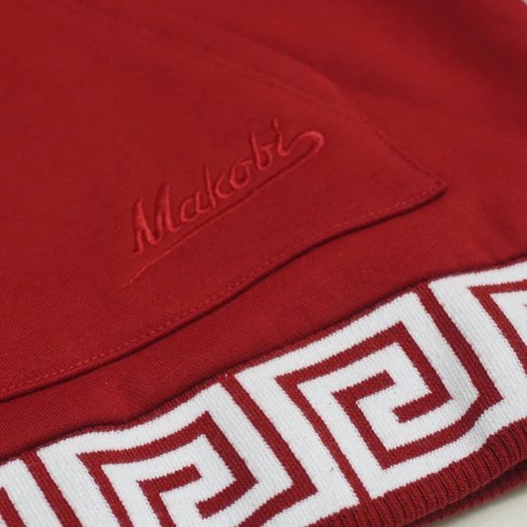 Makobi M4675 MEDUSA HOODIE - BURGUNDY - Picture 6 of 6